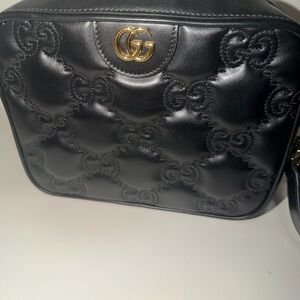 Gucci Black Quilted Leather Crossbody Bag